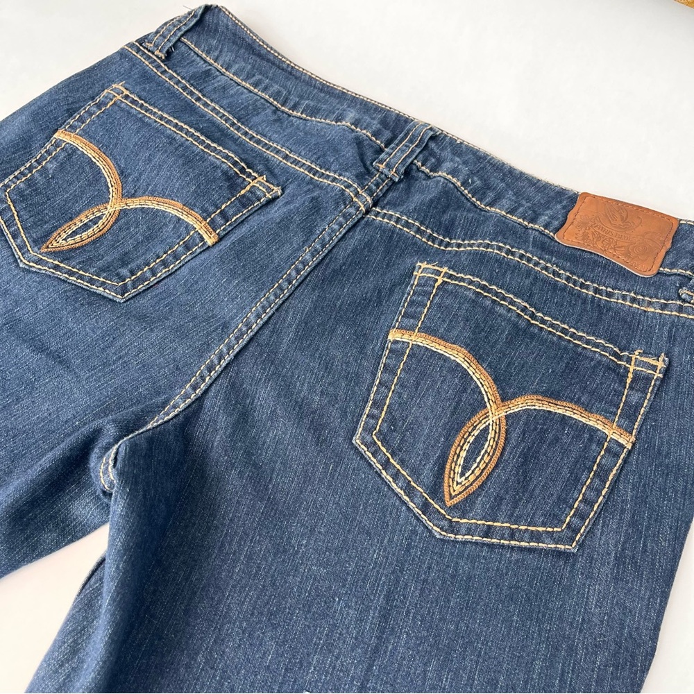 Paris Blues Jeans with gold stitching excellent condition
